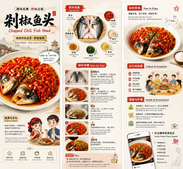 微缩趣味美食海报